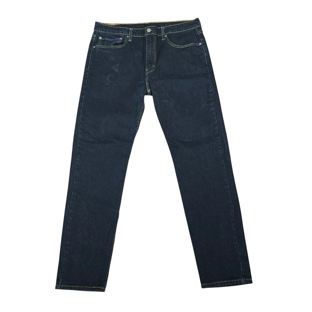 Levi's 502 Taper Jeans Mens 36x34 Dark Indigo Blue Excellent Regular Fit